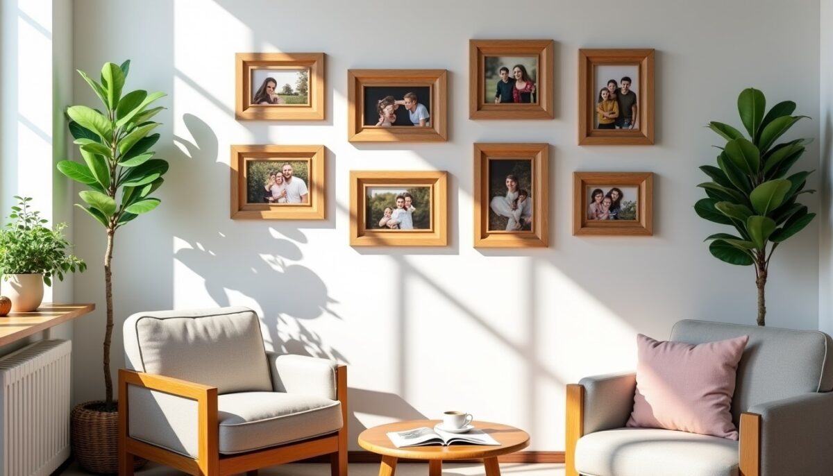 Sublimez votre intérieur : astuces pour décorer avec des cadres photo en bois