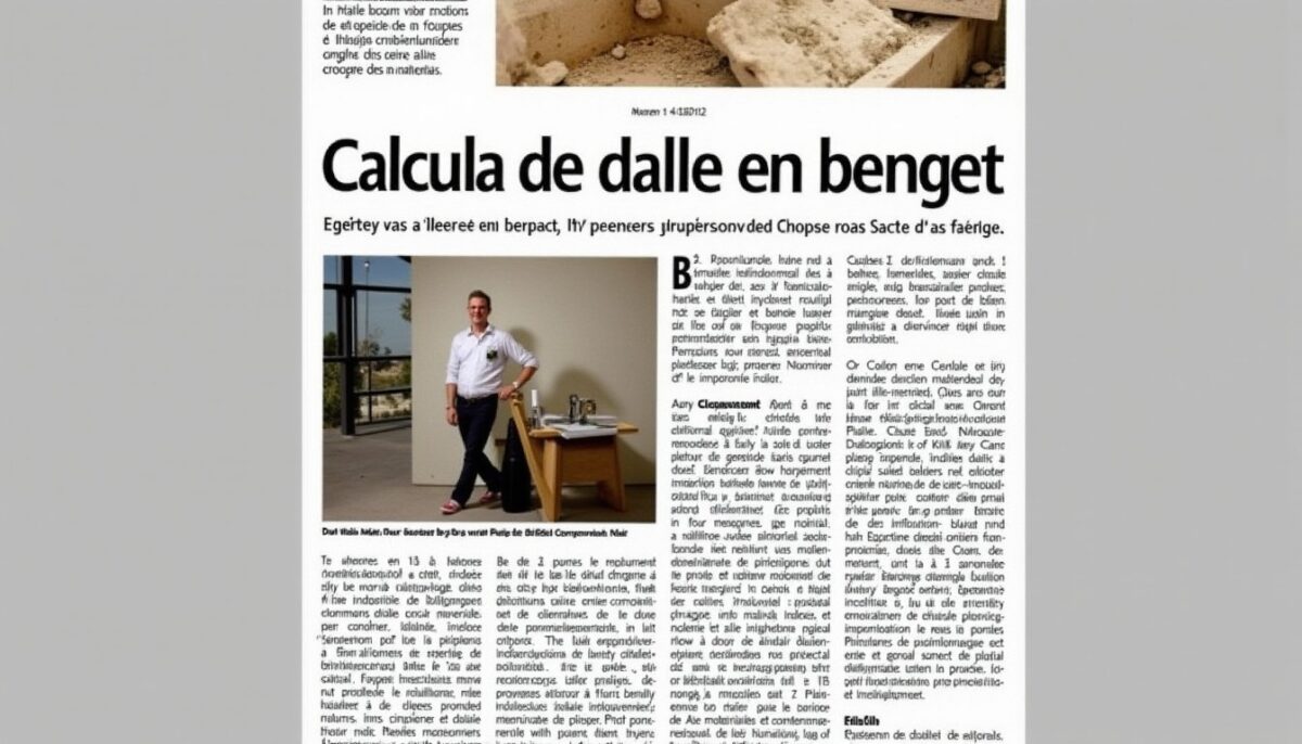 Calcul de dalle en béton : guide complet, formules pratiques et choix des matériaux